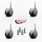 Service Caster 2-3/8'' Gray Floor Safe Twin Wheel Casters 5/16 Grip Neck Stem , 4PK SCC-GN02S60-TPR-GRY-4 - alternate 3